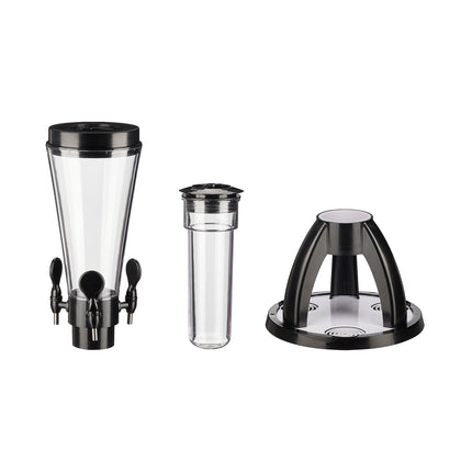 Beer Tower Dispenser, 4L, 3 Taps, Portable Party Use