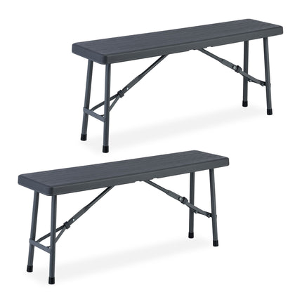 Beer bench set of 2 wooden look
