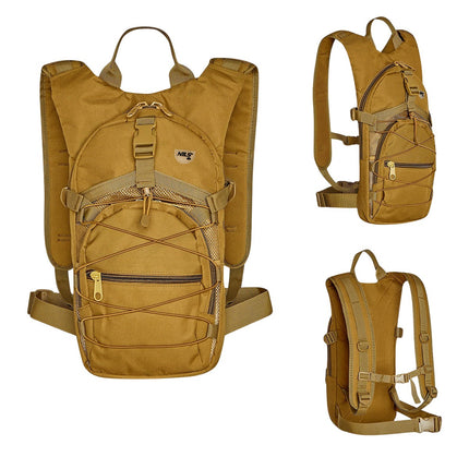 Beige Backpack, Large Capacity, Durable Fabric