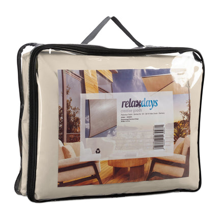 Beige Rectangular Shade Sail – UV Protection, Outdoor Use