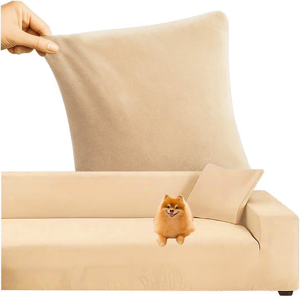 Beige Sofa Cover, 145-185cm, Stretch Fabric