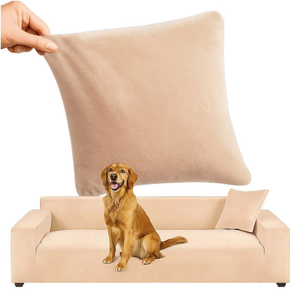 Beige Sofa Cover, Stretchable, 190-230cm