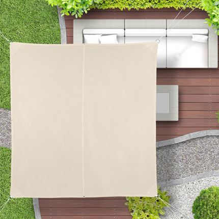 Beige UV-Protection Shade Sail for Patio & Balcony