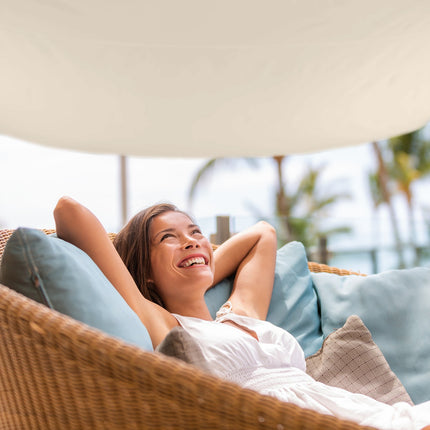 Beige UV-Protection Shade Sail for Patio & Balcony