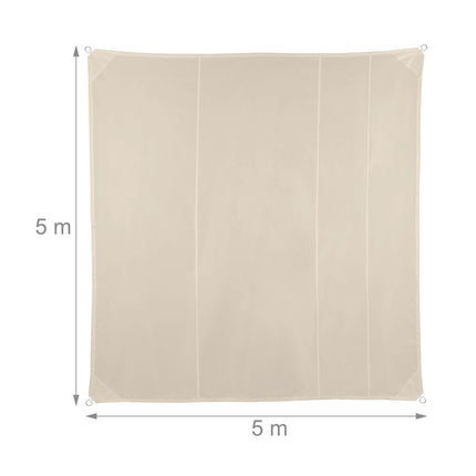 Beige UV-Protection Shade Sail for Patio & Balcony