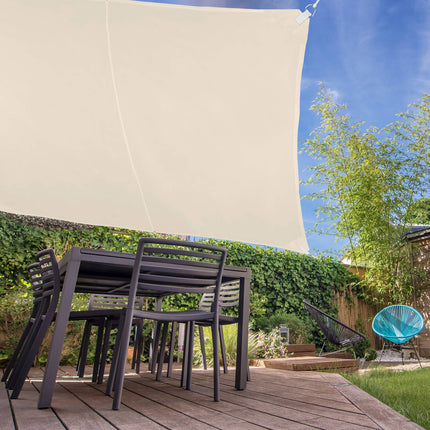 Beige UV-Protection Shade Sail for Patio & Balcony