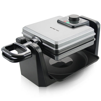 Belgian waffles, rotatable iron
