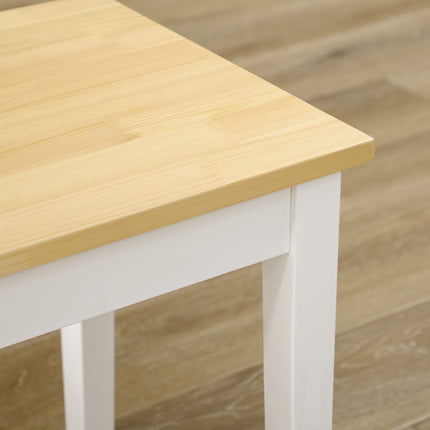 White Pine Wood 2-seater dining bench, 220 kg capacity, 102x36x45 cm
