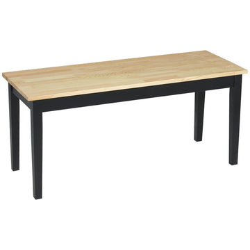 2-seater dining bench in wood, pine, 102x36x45cm, capacity 220 kg