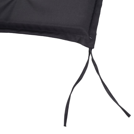 Dark gray garden bench cushions, soft polyester, 120x54x5 Cm