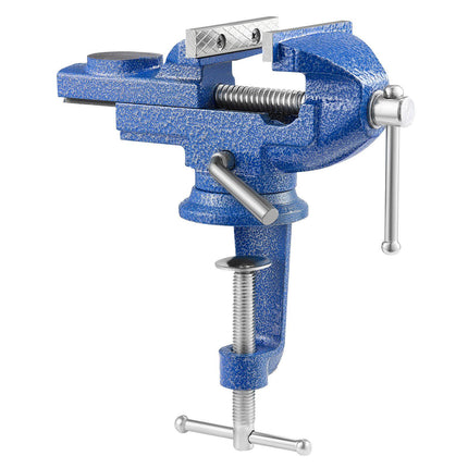 Bench Vise, 3-Inch Cast Iron, 360 Swivel Quick Release