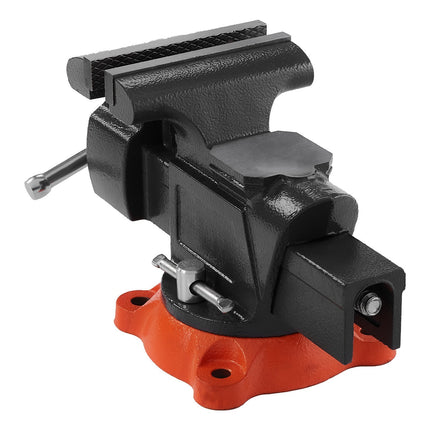 Bench Vise, 5 in Jaw Width, 360° Swivel Locking Base, Anvil, Pipe Jaws