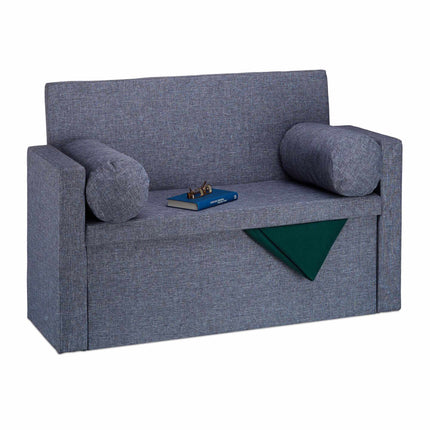 Bench backrest with cushion