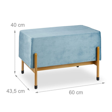 Bench in velvet