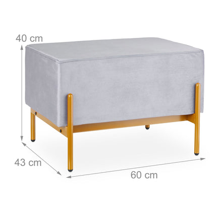 Bench in velvet