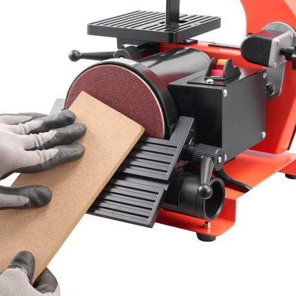 Benchtop Belt and Disc Sander, 1 x 30 In Belt, 5 In Disc