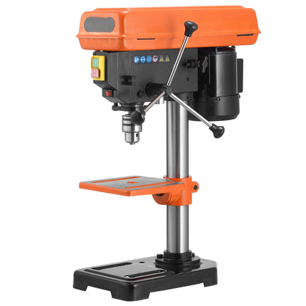 Benchtop Drill Press, 500W Induction Motor, 5-Speed LED Light