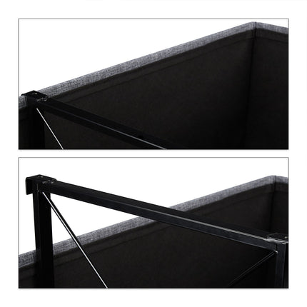 Bench with partition grid