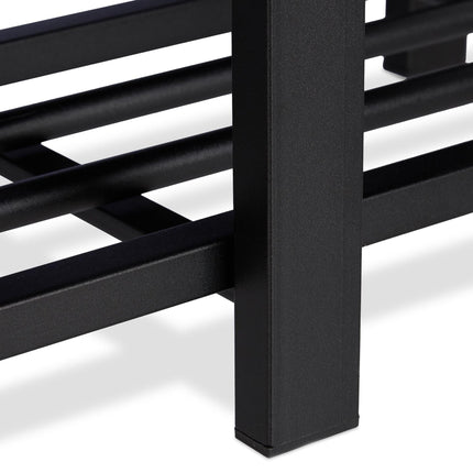 Bench with shoe storage and stool