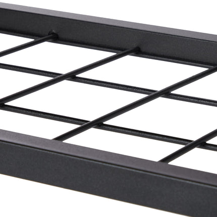 Bench with shoe storage in black-grey