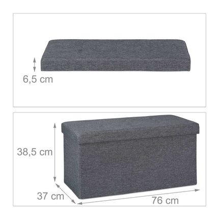 Bench with storage space
