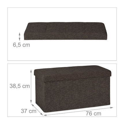 Bench with storage space