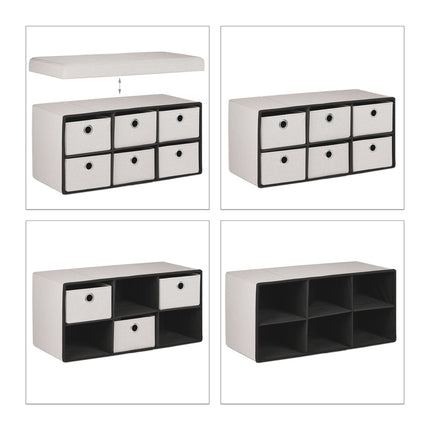 Bench with storage space