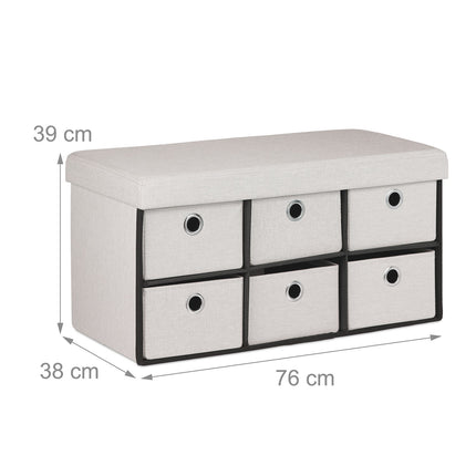 Bench with storage space