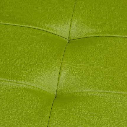 Bench with storage space in artificial leather