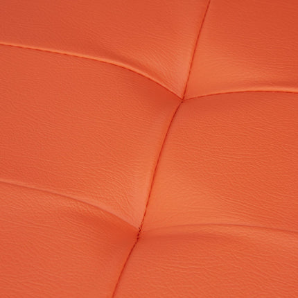 Bench with storage space in artificial leather