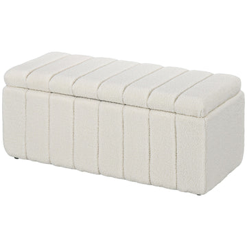 Upholstered storage bench, wooden legs, 102x45x46 cm