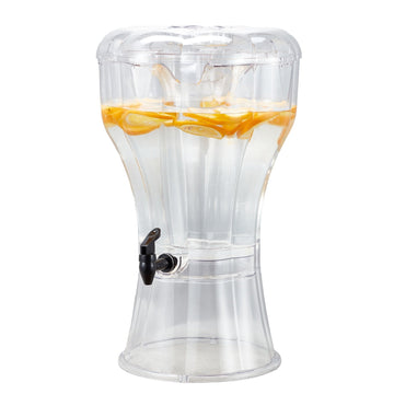 Beverage Dispenser 13L, Clear Plastic, No-Drip Spigot