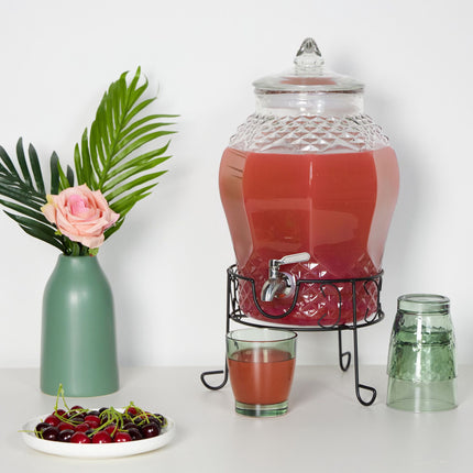 Beverage dispenser with stand 8 L