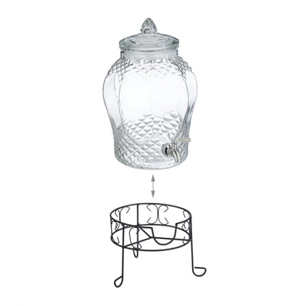 Beverage dispenser with stand 8 L
