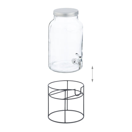 Beverage dispenser with stand