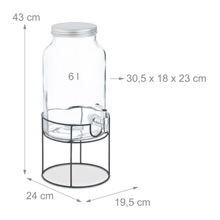 Beverage dispenser with stand