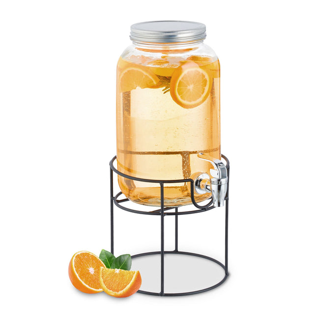 Beverage dispenser with stand