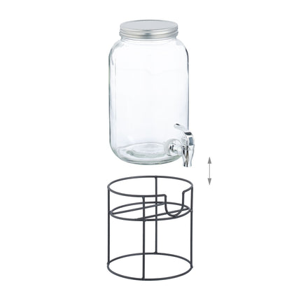 Beverage dispenser with stand