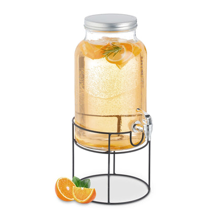 Beverage dispenser with stand