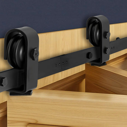 Bi-Folding Barn Door Track Kit, 36 in Top Mount
