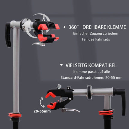 Bicycle Repair Stand with Tool Tray - Adjustable