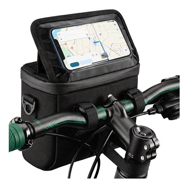 Bicycle Phone Holder Bag, Waterproof, Handlebar Mount