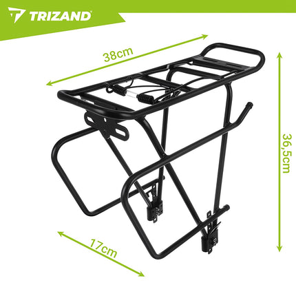 Bicycle Rack 25kg Aluminum for Universal Panniers