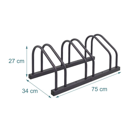Bicycle Rack, Floor Or Wall Mount, Fits Tires Up To 65 mm