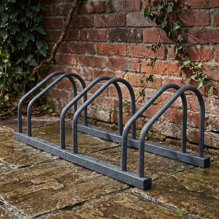 Bicycle Rack, Floor Or Wall Mount, Steel, Up To 65 mm