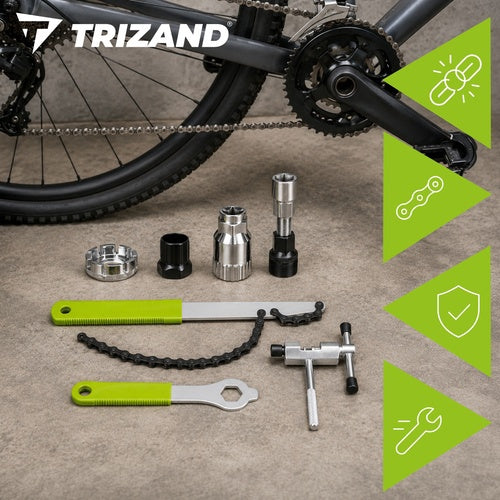 Bicycle Repair Kit, 7-Piece Carbon Steel Tools