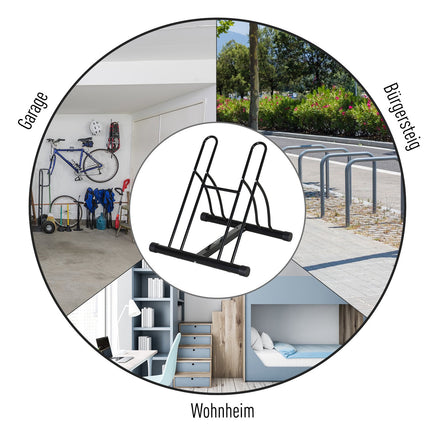 Bike rack - metal black 60x54x57, assembly required