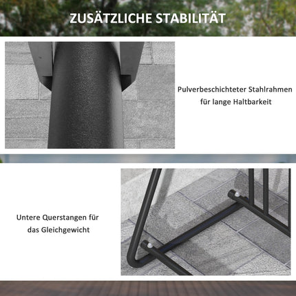 Bicycle rack, weatherproof steel, holds up to 3 bicycles