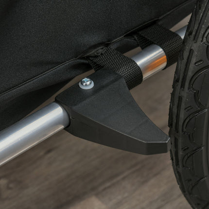 Bicycle Stroller Pram Jogger, 360° Rotating, Green/Black