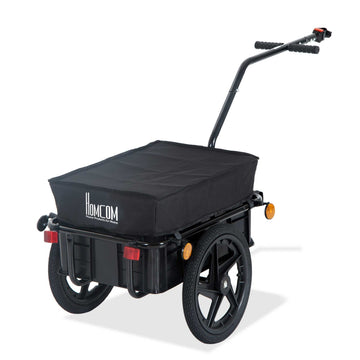 Bicycle cargo trailer, 40 kg capacity, steel & Oxford fabric